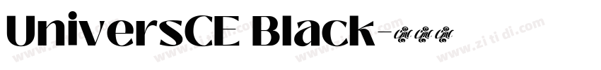 UniversCE Black字体转换